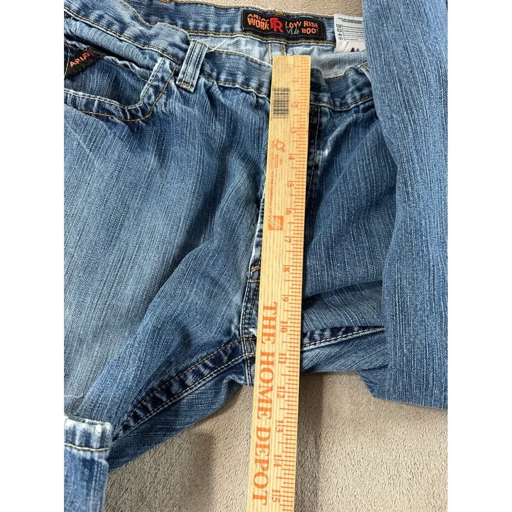 Ariat Work FR M4 Low Rise Boot Cut Jeans Mens 40x30 Blue Flame Resistant Uniform